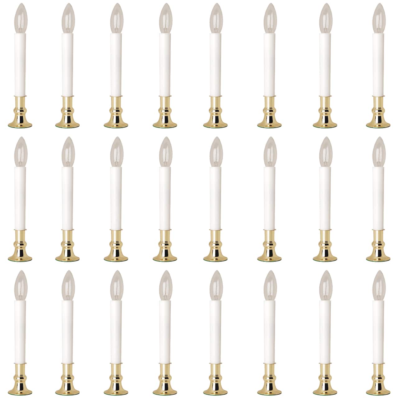 24 Pack: 7" Electric Candle Lamp with Sensor by Ashland™